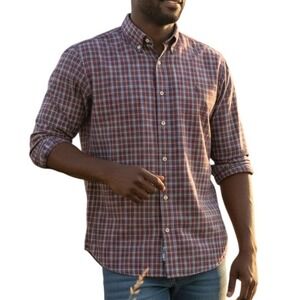 Ralph Lauren Classic‎ Fit Plaid Button Down Long Sleeve Shirt Men's Medium